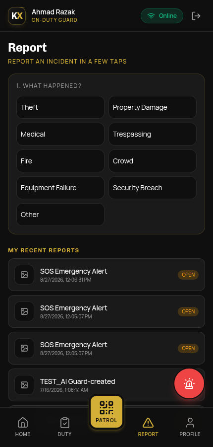 INCIDENT REPORT